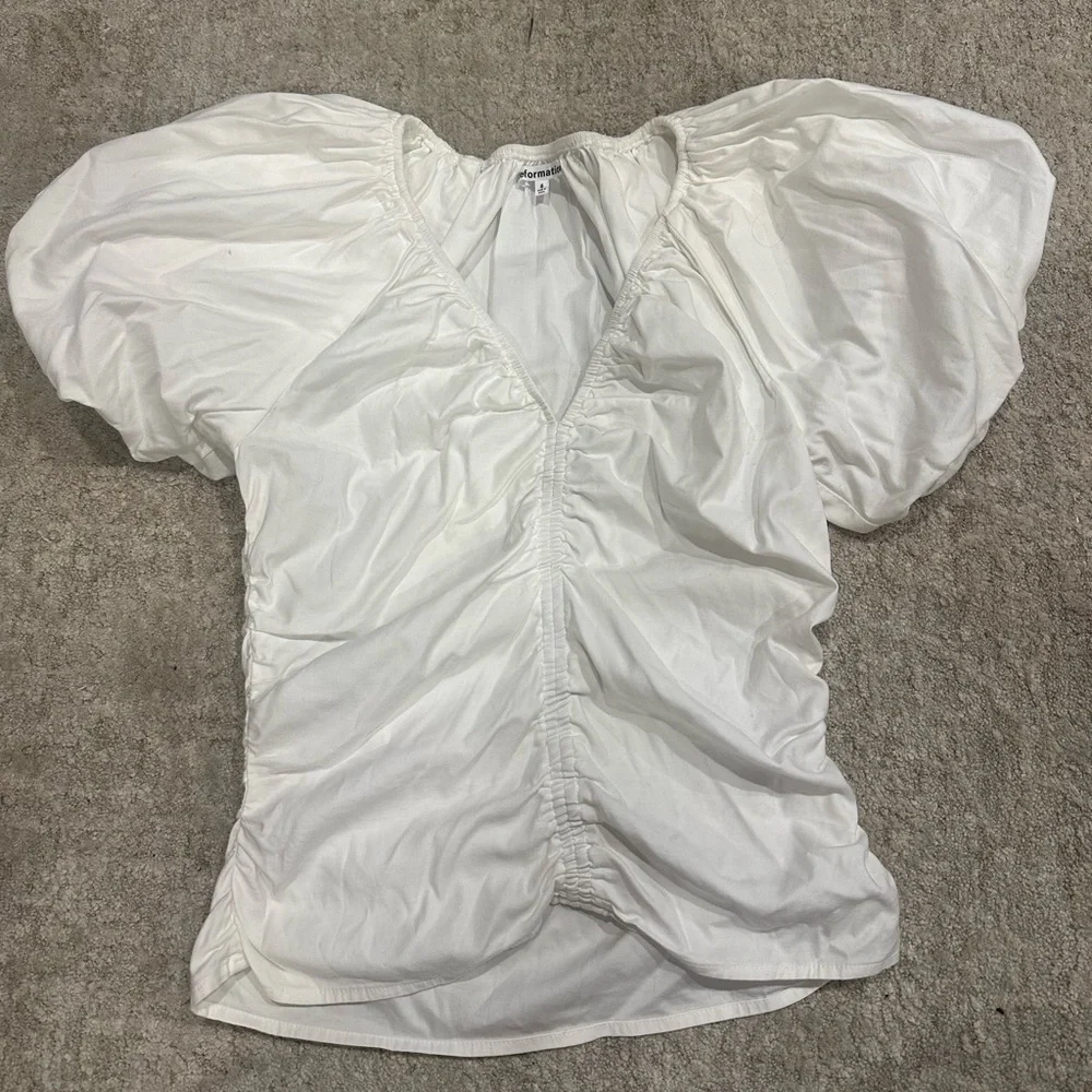 Reformation Sonny Top - white size 6 A - Picture 4 of 7
